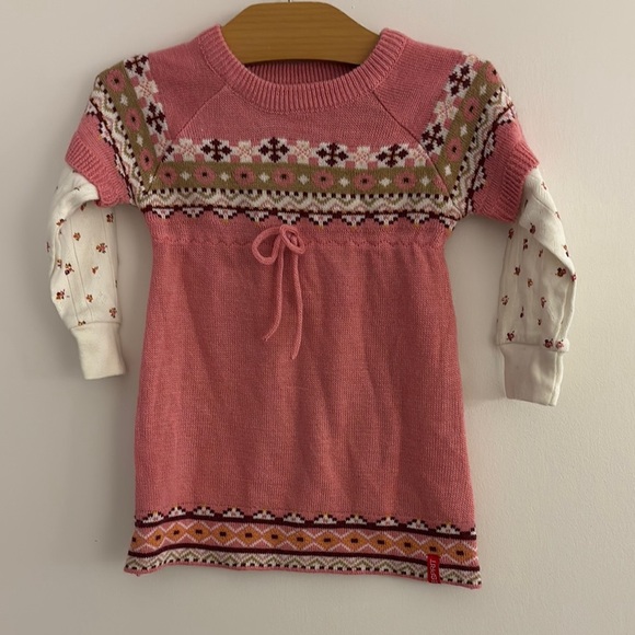 Esprit Pink and Cream Kids Matching Set - Picture 3 of 5